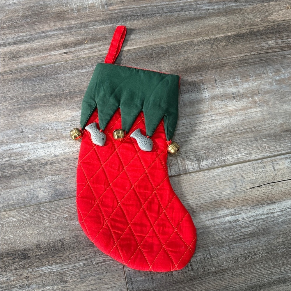 Good Kitty Christmas Stocking Fish